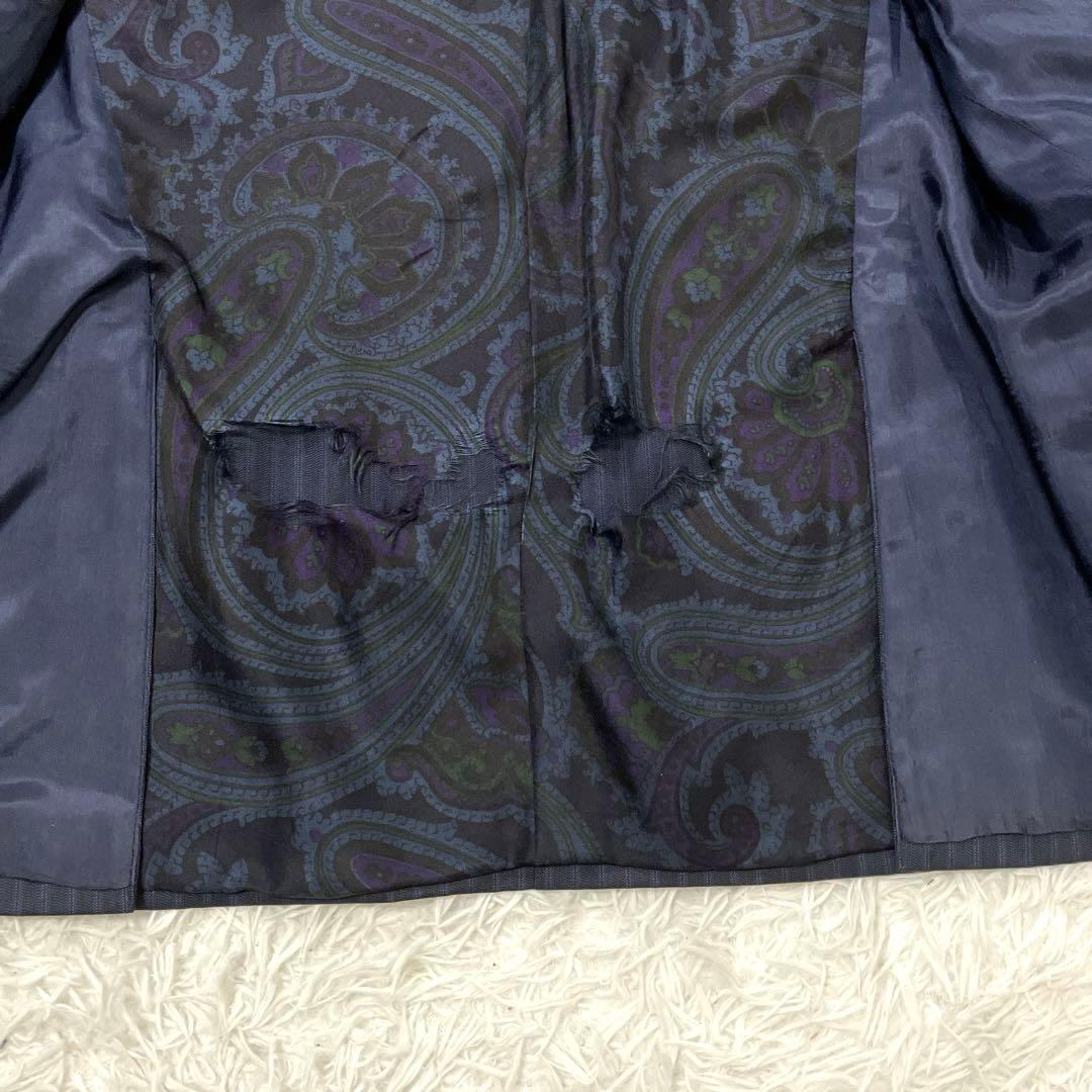 【訳あり・衝撃価格✨】エトロ　セットアップ　3ピース　ストライプ　シルク混　52