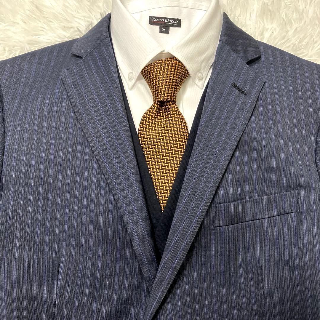 【訳あり・衝撃価格✨】エトロ　セットアップ　3ピース　ストライプ　シルク混　52