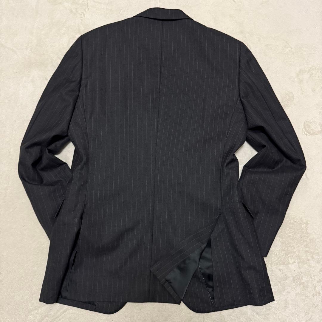 美品　バーバリーブラックレーベル　3ピース L ダークグレー　セットアップスーツ