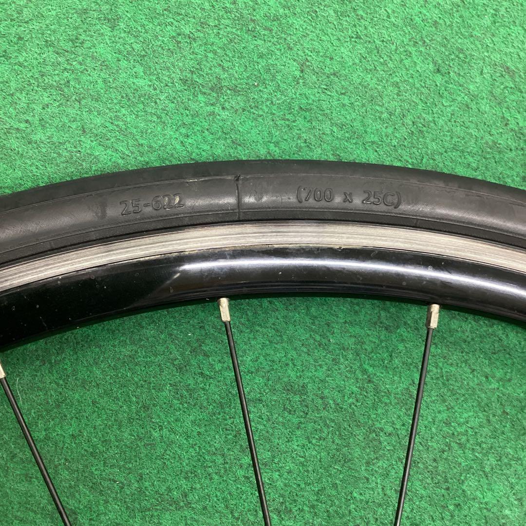 リア ホイール　アルミリム　後輪　700x25C 外装11段 タイヤ付 クイック