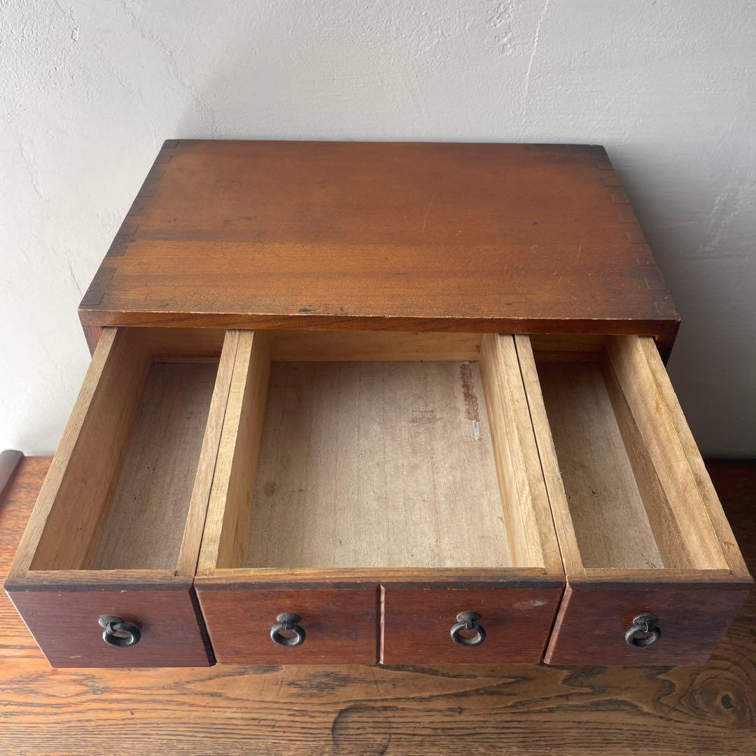 木製　引き出し　薬棚　薬箪笥　アンティーク風　レトロ