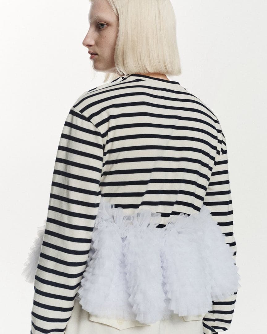 【Bibiy.】FRANCINE TULLE TOP ネイビー