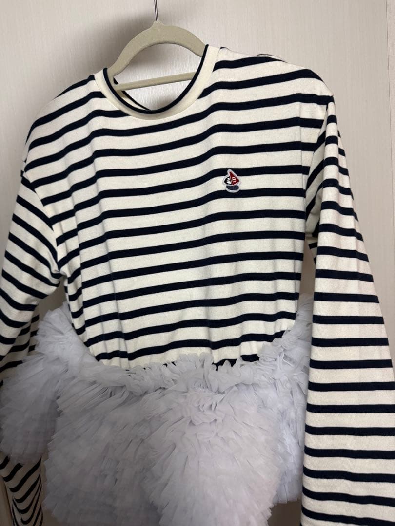 【Bibiy.】FRANCINE TULLE TOP ネイビー