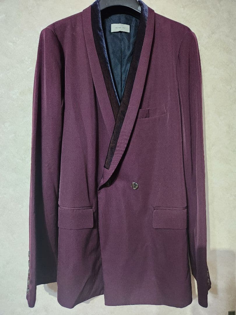 BED j.w.FORD バーガンディ ダブルブレストスーツ　サイズ0