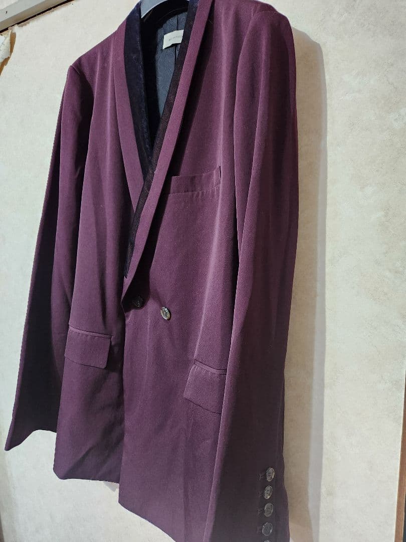 BED j.w.FORD バーガンディ ダブルブレストスーツ　サイズ0