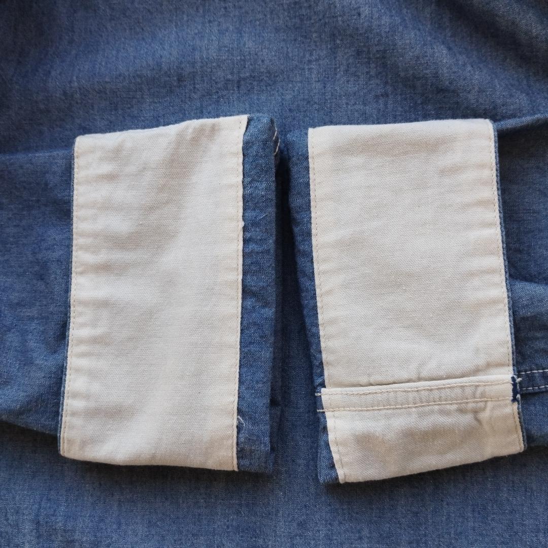 DANTON ダントン ショールカラー シャンブレー カバーオール 42 M L