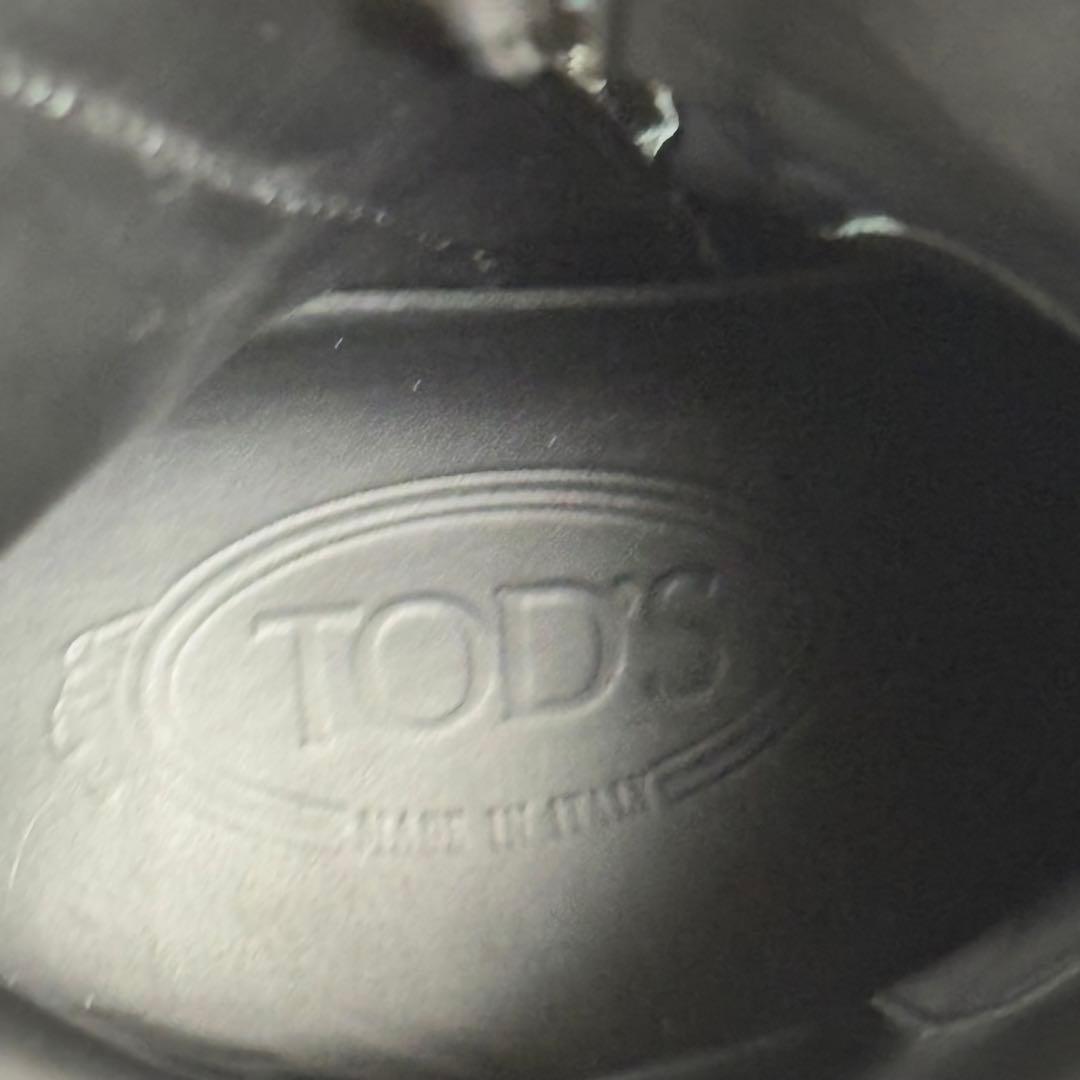 未使用級 TOD'S トッズ 本革 エンジニアブーツ ブラック