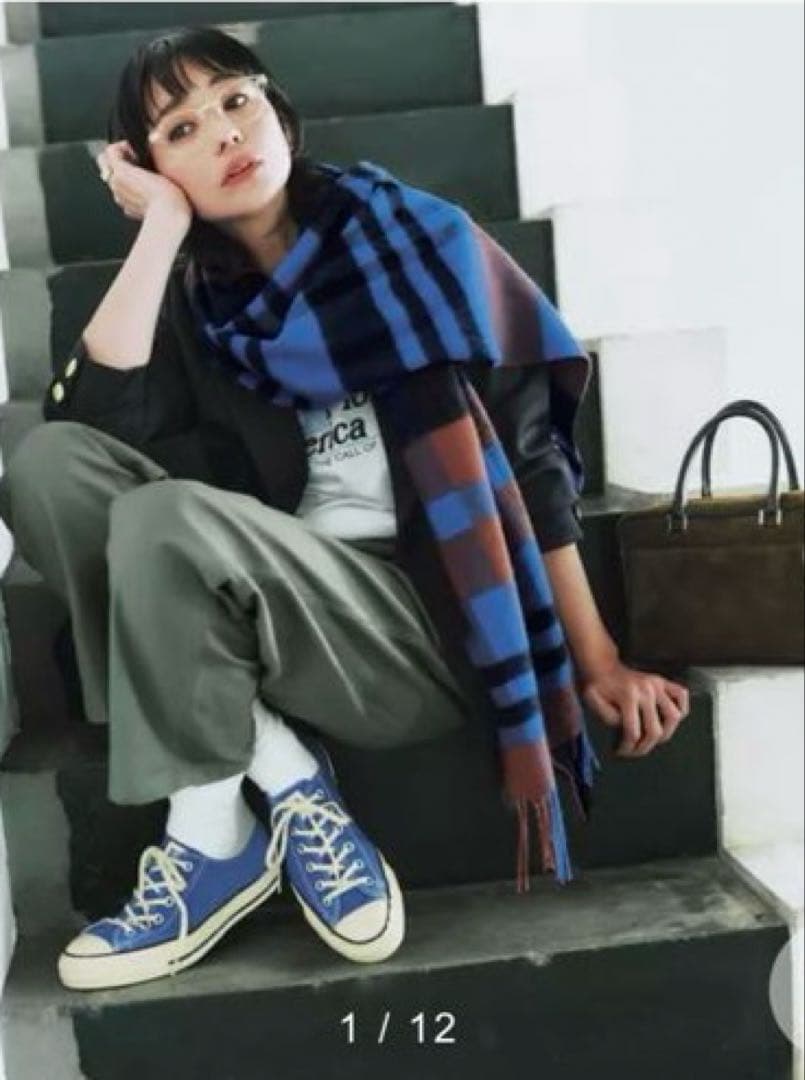 1度のみ2025●LEE掲載完売●TWEEDMILLチェックストール