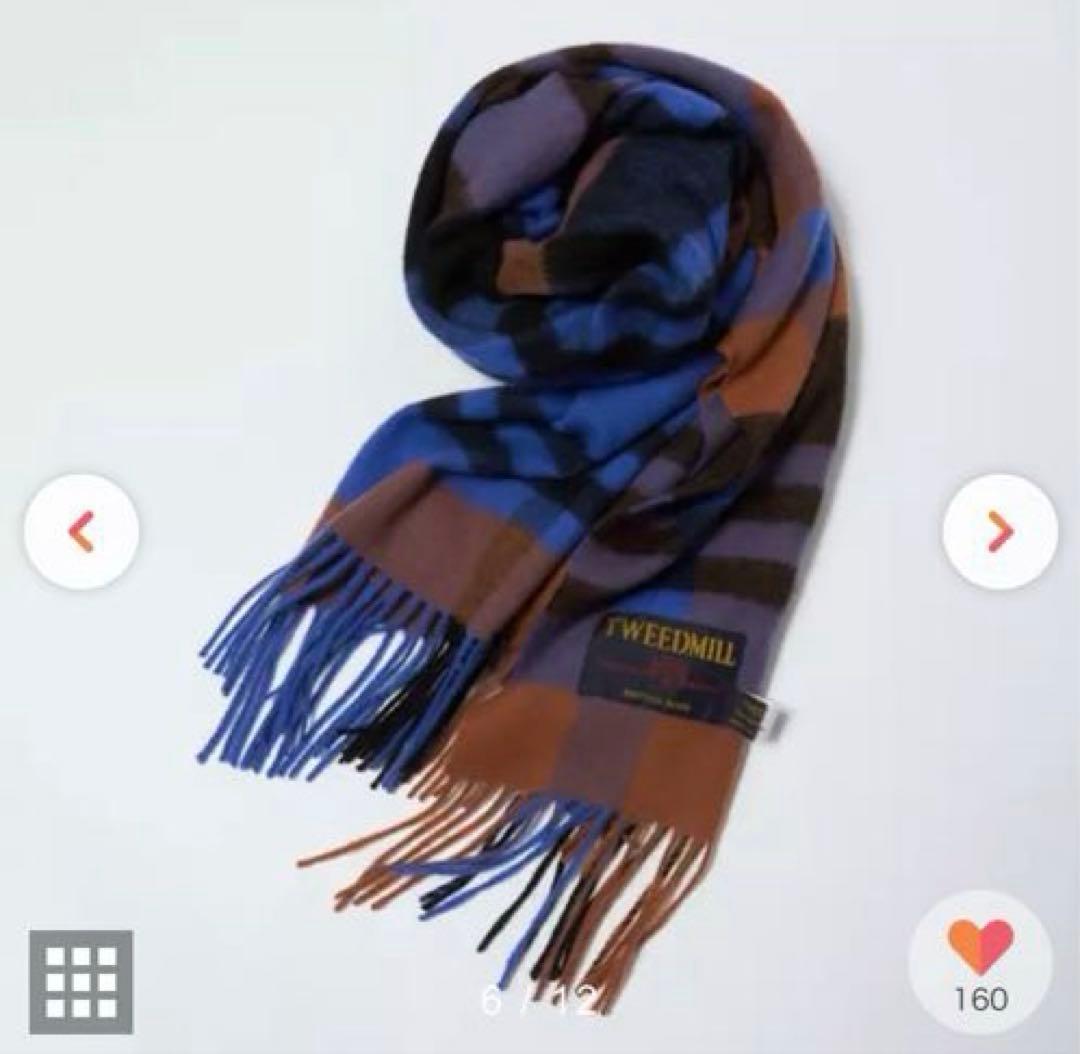 1度のみ2025●LEE掲載完売●TWEEDMILLチェックストール