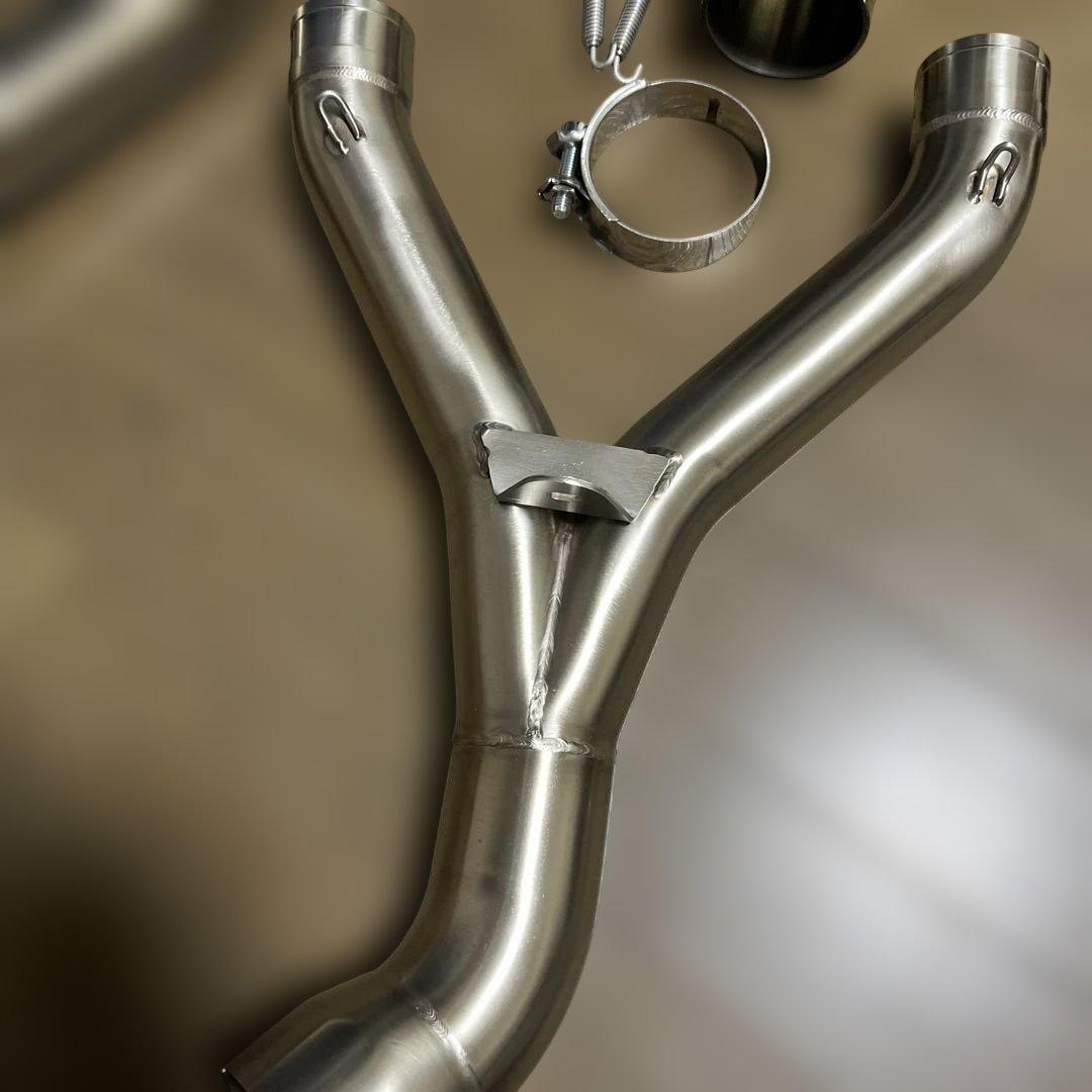  RnineT ユニットガレージ　ステンレスエキゾーストパイプ