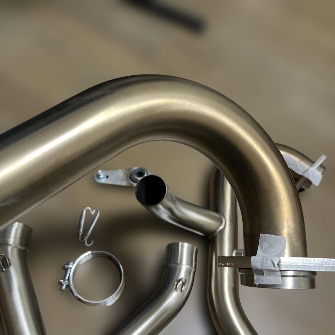  RnineT ユニットガレージ　ステンレスエキゾーストパイプ