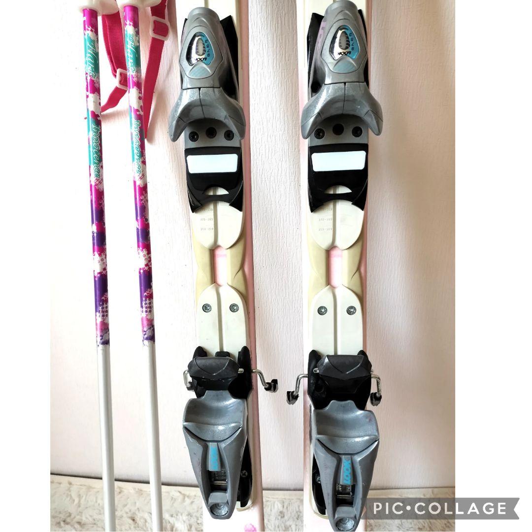 Hart イノセンス ジュニアスキー3点セット 150　桜柄 白ピンク女の子