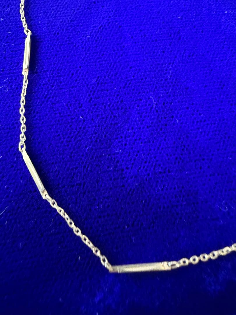 18金ゴールド バーネックレス