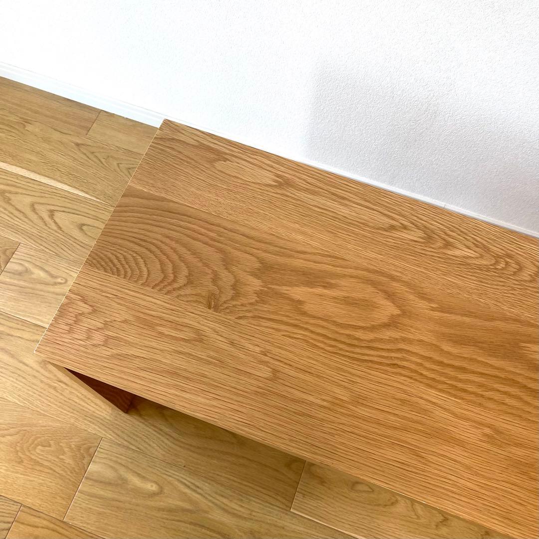 【無印良品】オーク　無垢材　木製ベンチ　2021年購入　幅150x奥39x高41