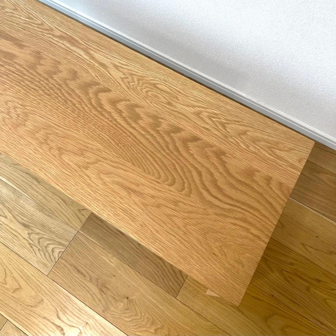 【無印良品】オーク　無垢材　木製ベンチ　2021年購入　幅150x奥39x高41