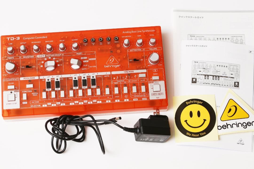 【オレンジ】behringer TD-3-TG アナログシンセサイザー