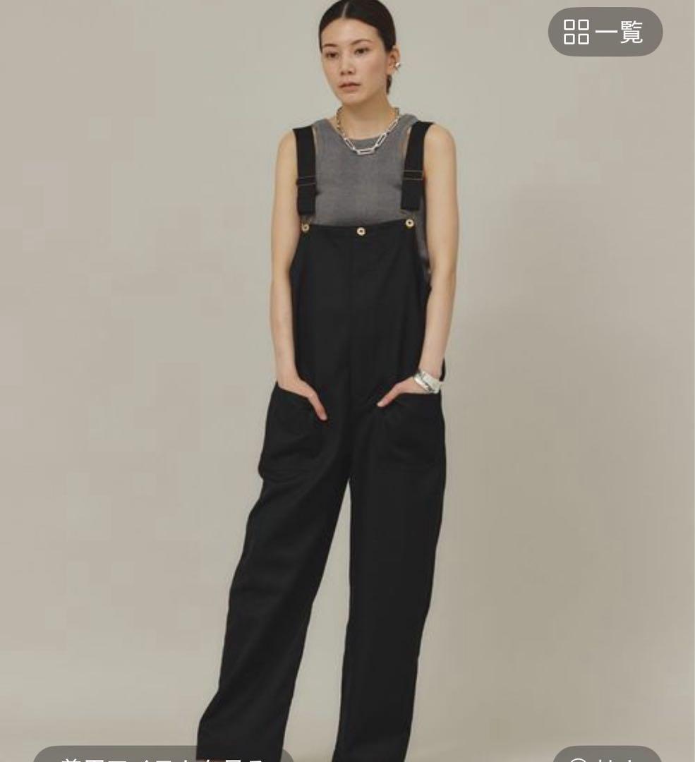 ユニバーサルオーバーオール　黒　オーバーオール　サロペット カレンソロジー