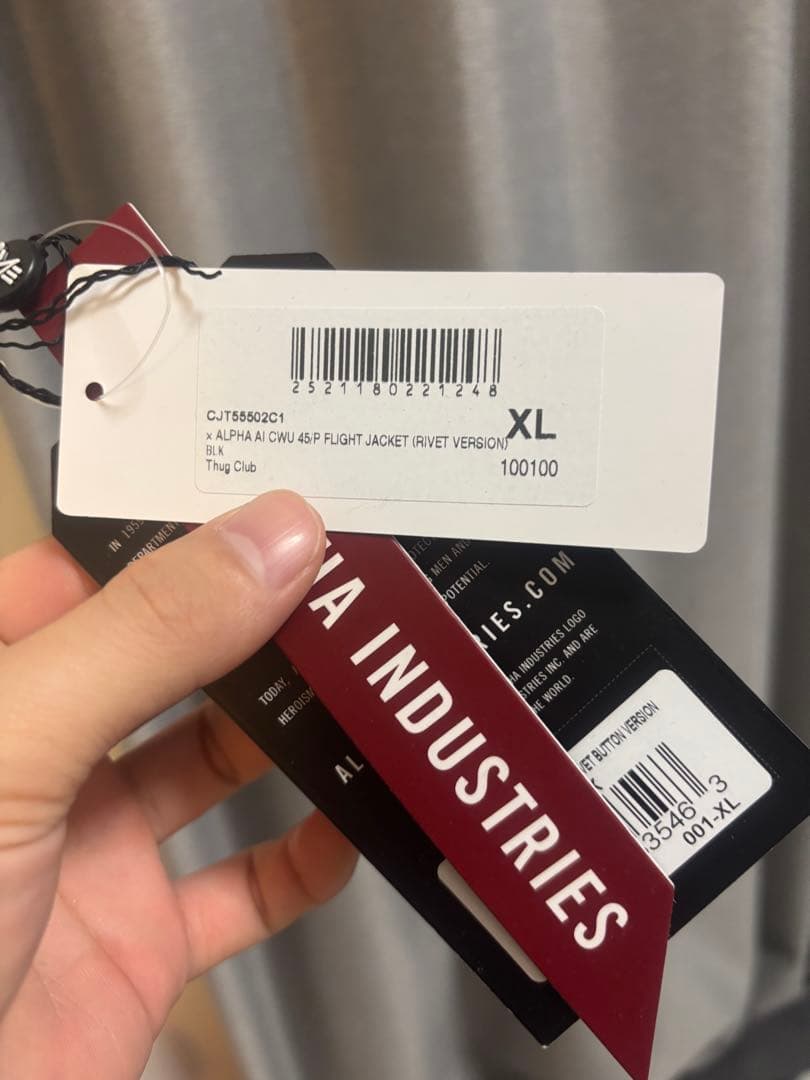 THUGCLUB ALPHA INDUSTRIES MA-1ジャケット XL
