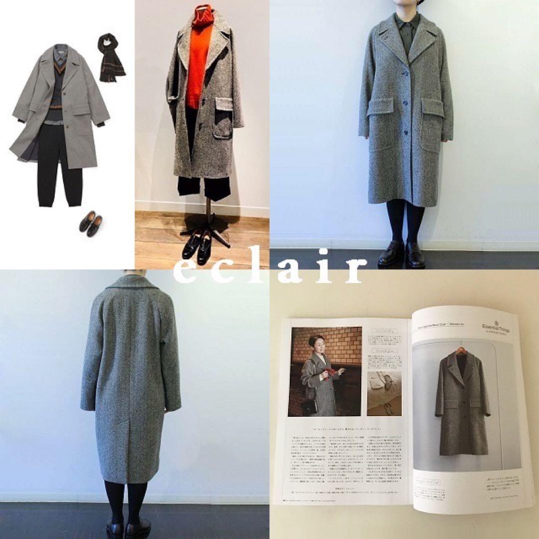 2017 マーガレットハウエル ネップヘリンボーン ラグランコート 伊藤まさこ