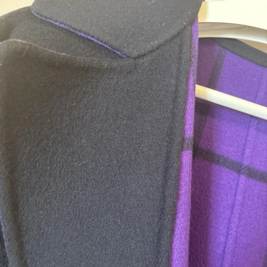 【美品】DRAWER ダブルフェイス　リバーチェックコート