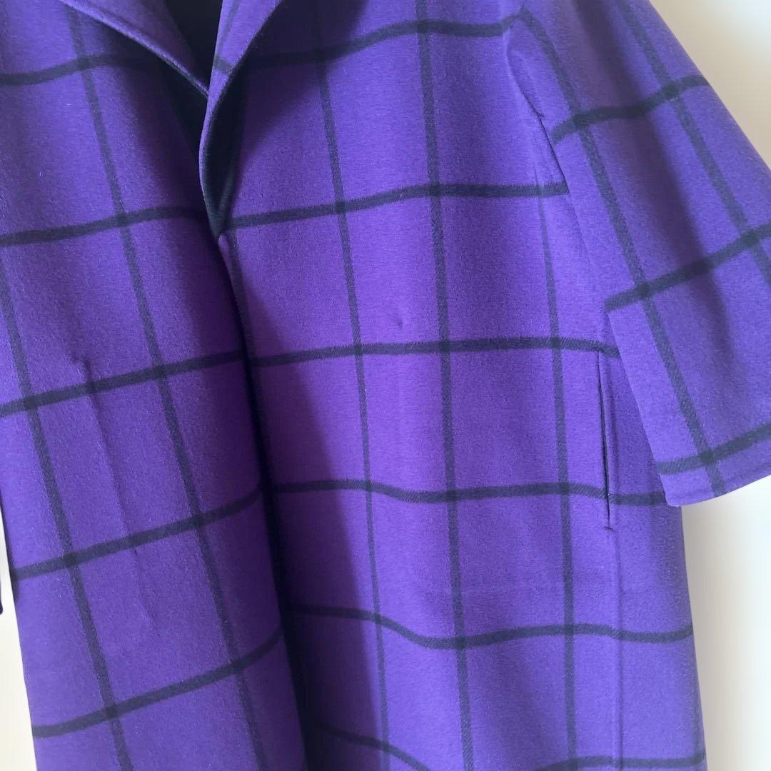 【美品】DRAWER ダブルフェイス　リバーチェックコート