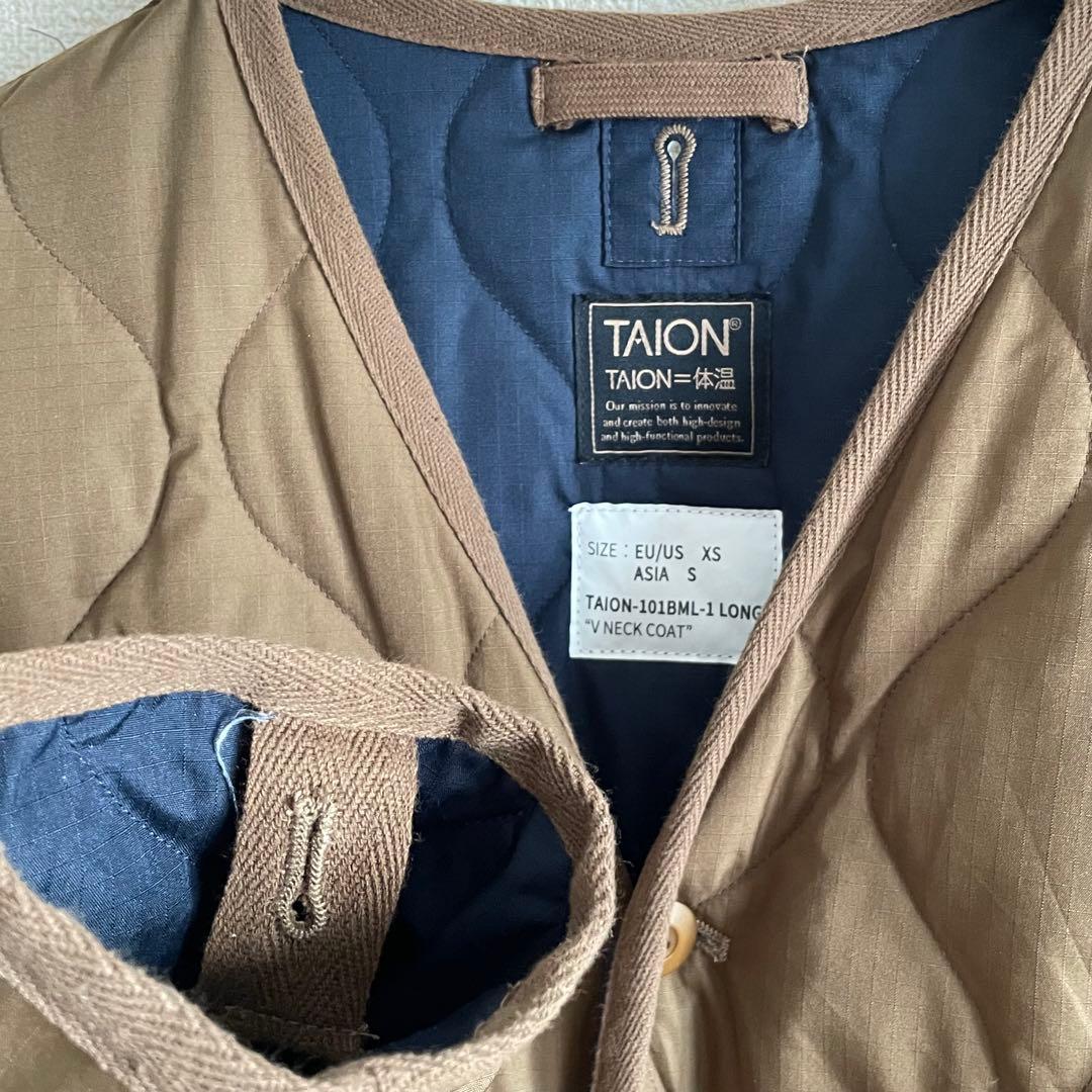 TAION タイオンミリタリー キルティング ダウンコート
