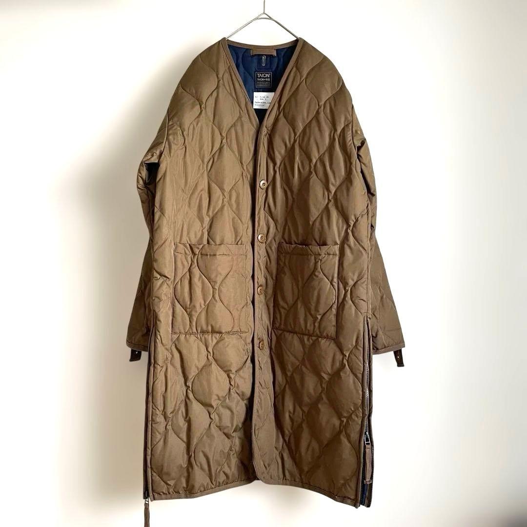 TAION タイオンミリタリー キルティング ダウンコート