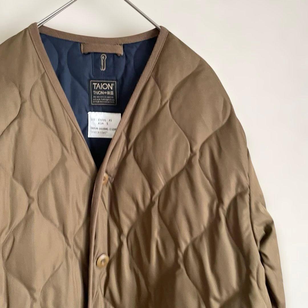 TAION タイオンミリタリー キルティング ダウンコート