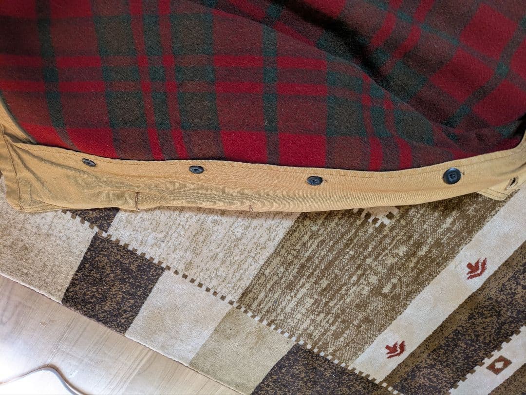 ゆ*き様 90s USA製 L.L.Bean ウールライナー付き茶Lハンティング