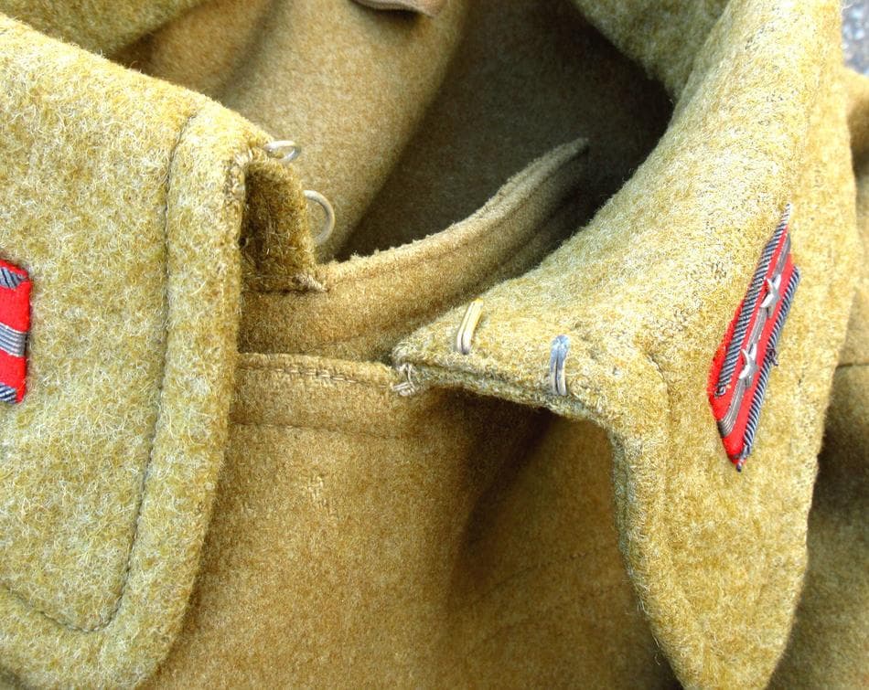 日本軍 陸軍下士官兵用 四五式 外套 コート 改造 陸軍中尉用