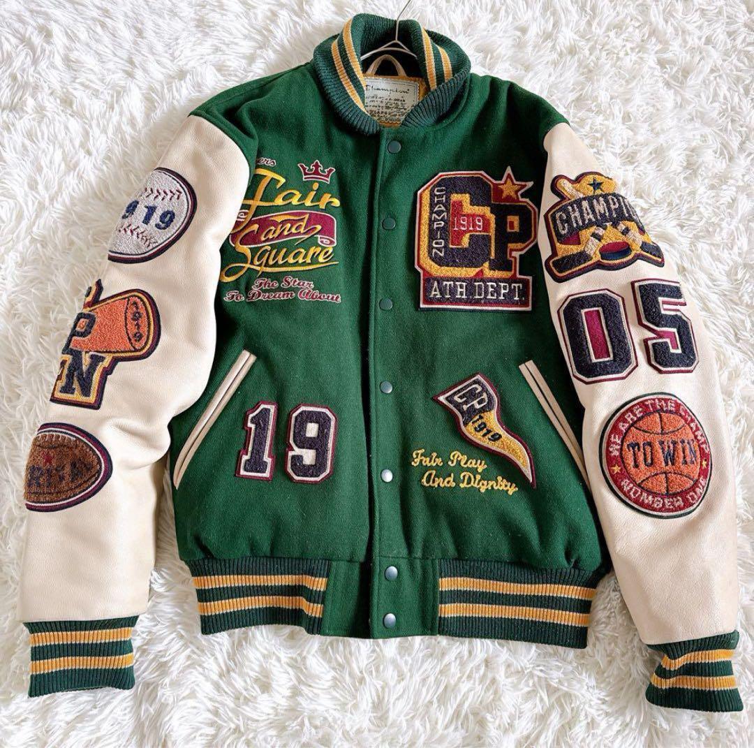 激レア200着限定品　champion U.S.A.スタジアムジャケット L