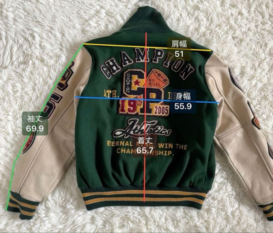 激レア200着限定品　champion U.S.A.スタジアムジャケット L