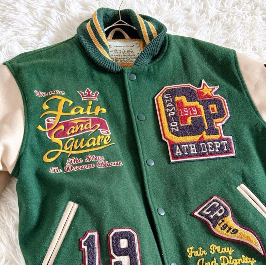 激レア200着限定品　champion U.S.A.スタジアムジャケット L