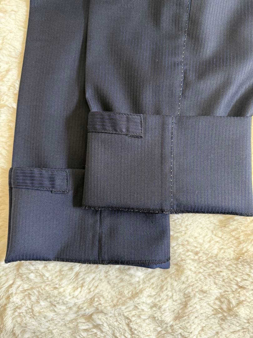 極美品✨ポールスミス 紺 スーツ 花柄裏地 3ピース セットアップ2B 現行 M