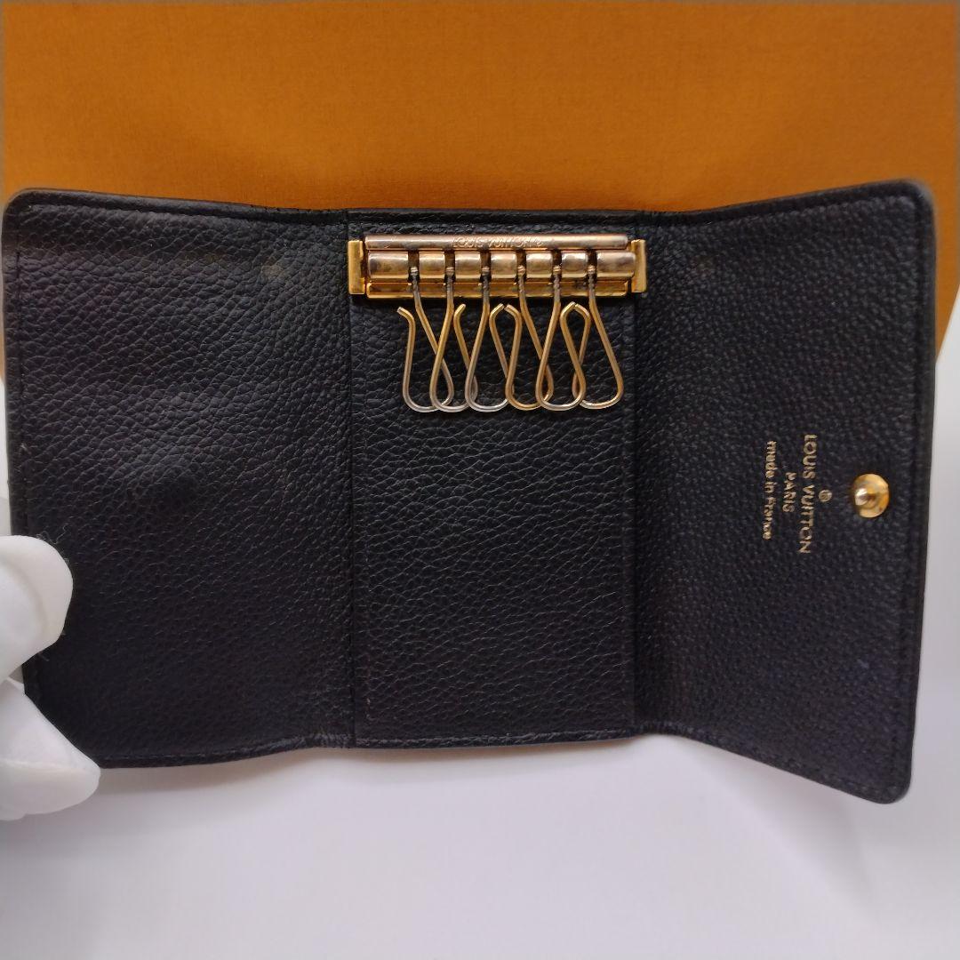 ルイヴィトン モノグラム アンプラント ミュルティクレ 6 キーケース　黒
