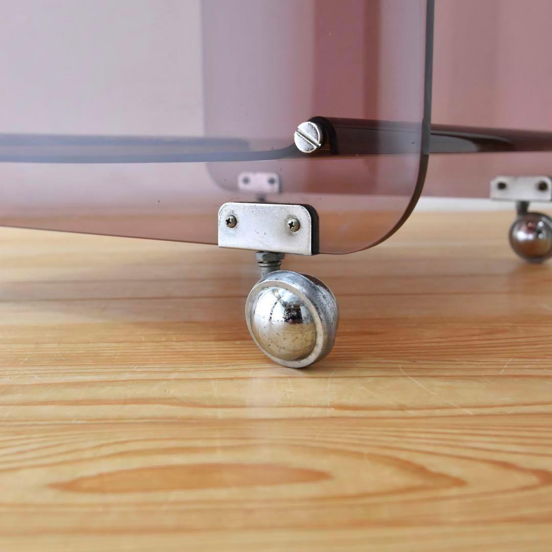 キャスターワゴン アクリル　ポストモダン