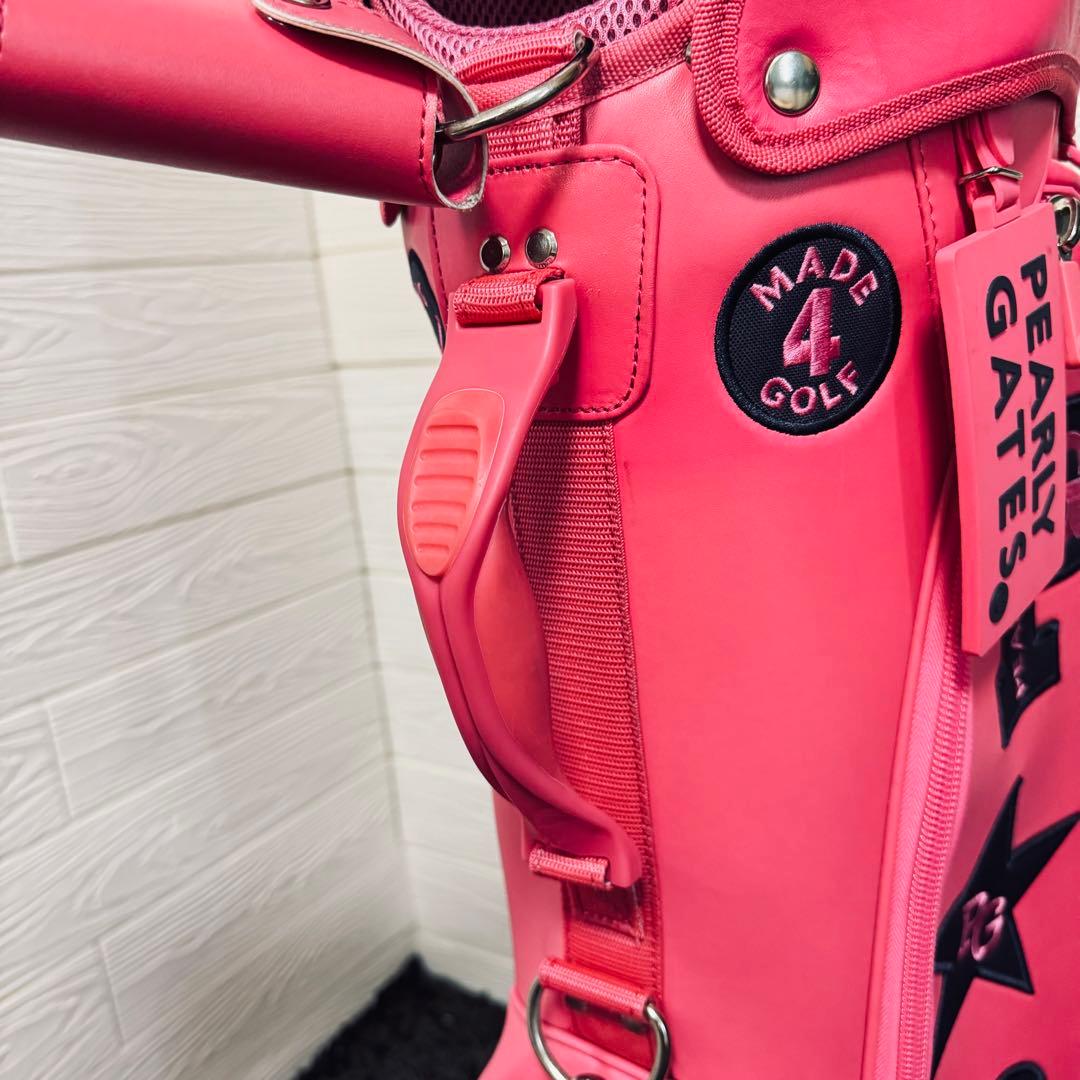 PEARLY GATES ゴルフキャディバッグ 89 ピンク ニコちゃん