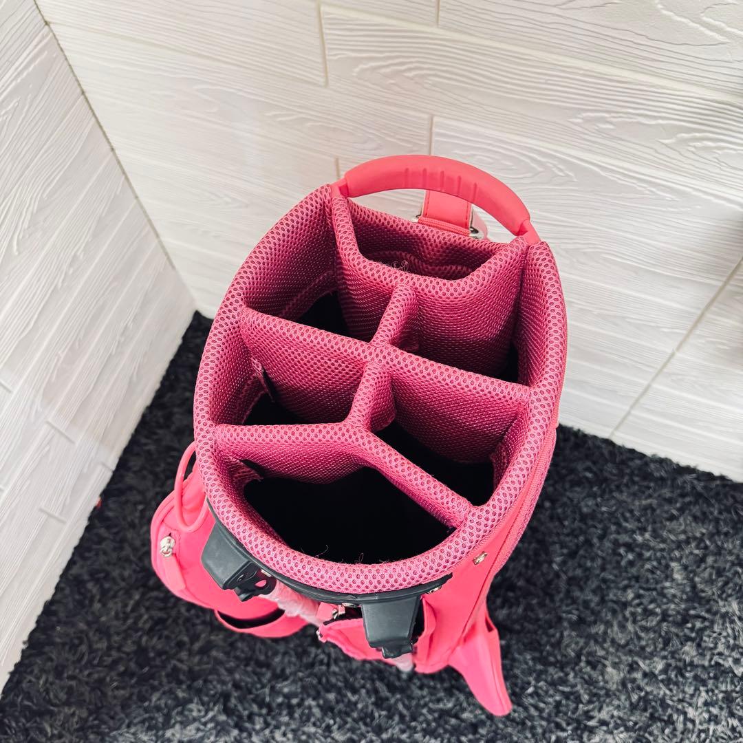 PEARLY GATES ゴルフキャディバッグ 89 ピンク ニコちゃん