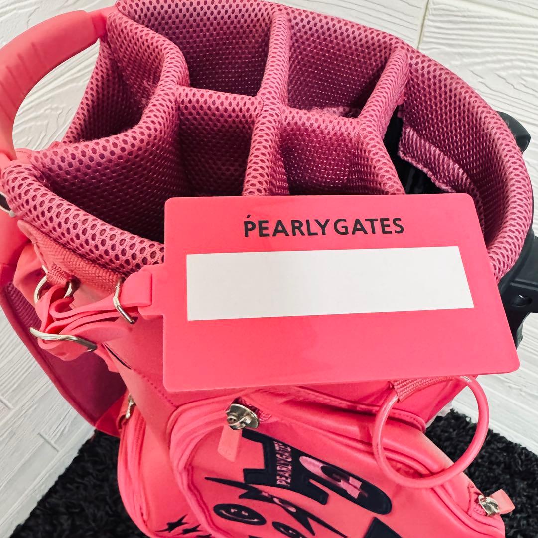 PEARLY GATES ゴルフキャディバッグ 89 ピンク ニコちゃん