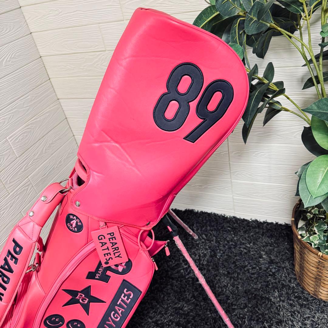 PEARLY GATES ゴルフキャディバッグ 89 ピンク ニコちゃん