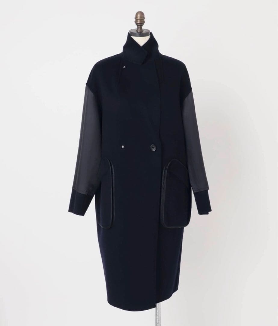 今期　フレームワーク SUPER160’s ダブルブレストコート ブラウン 38