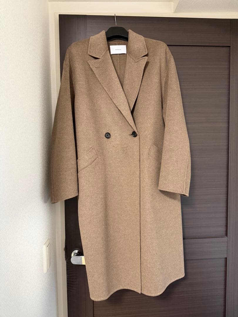 今期　フレームワーク SUPER160’s ダブルブレストコート ブラウン 38