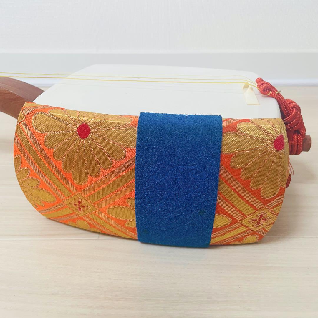 【破れなし✨】三味線 細棹 正寸98cm 布ケース付き 地唄 民謡