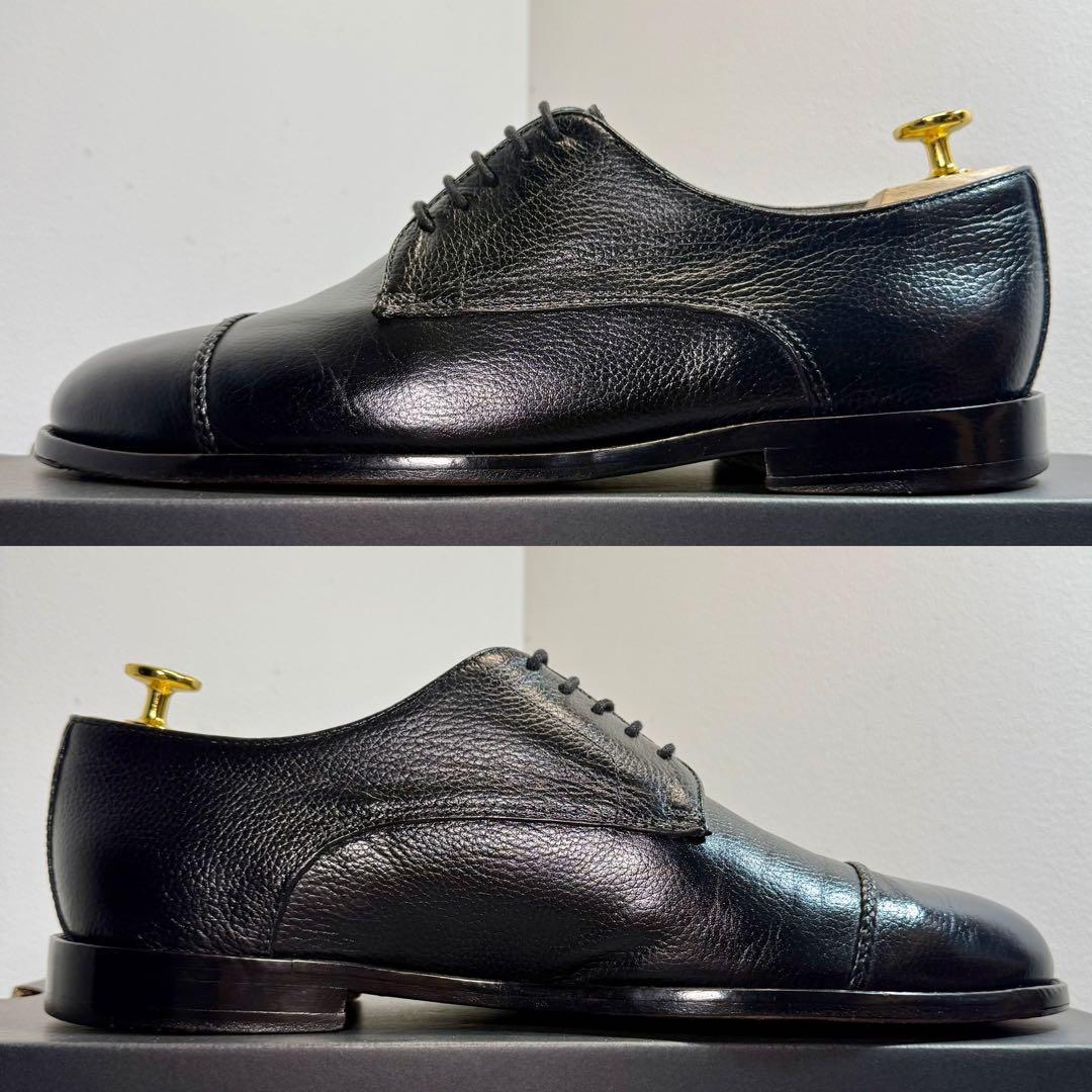 【美品】AMEDEO TESTONI イタリア製 グレインレザー クリーニング済