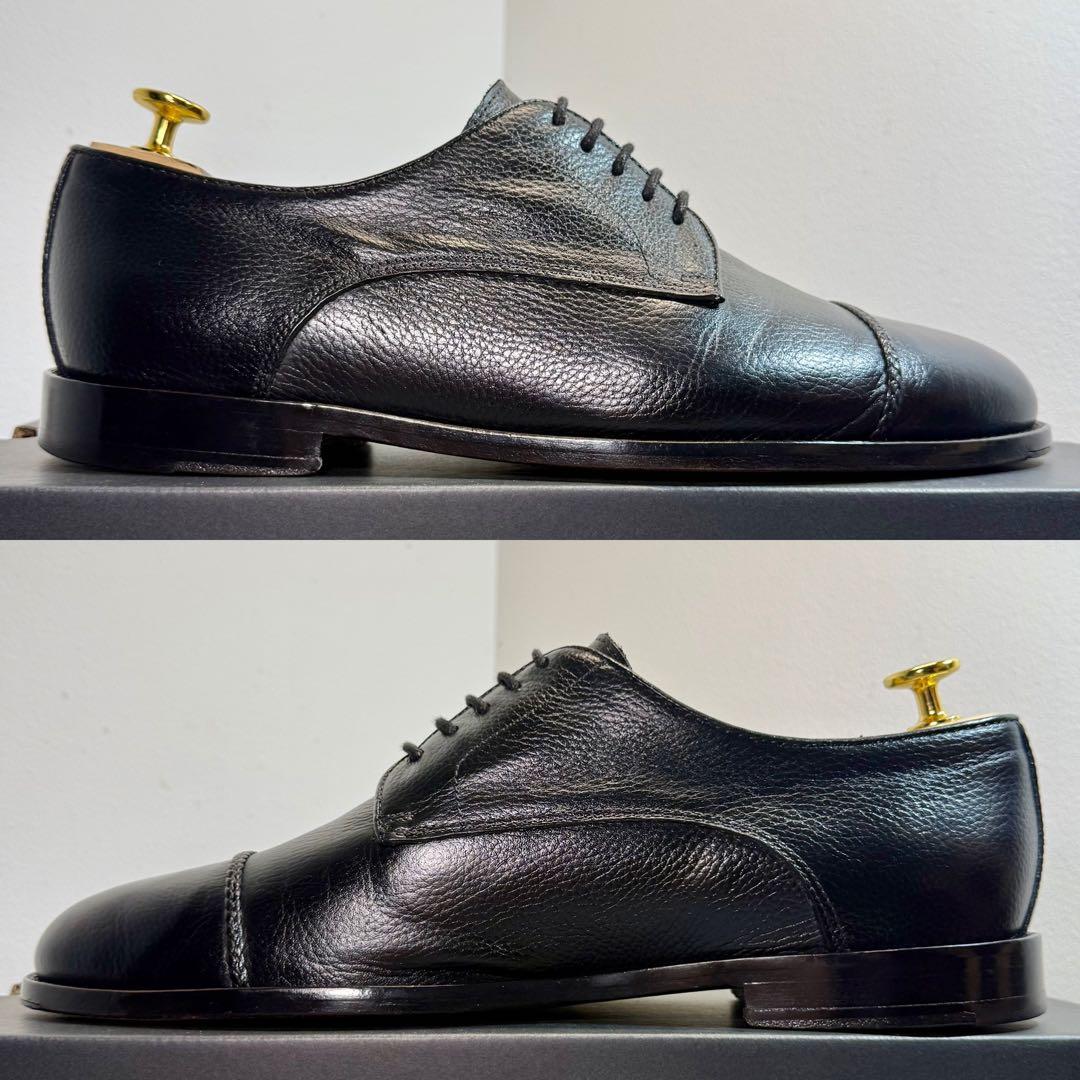 【美品】AMEDEO TESTONI イタリア製 グレインレザー クリーニング済