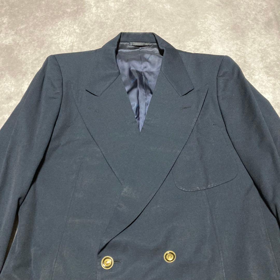 オールドグッチ　GUCCI (50) テーラードジャケット　ダブル　ヴィンテージ