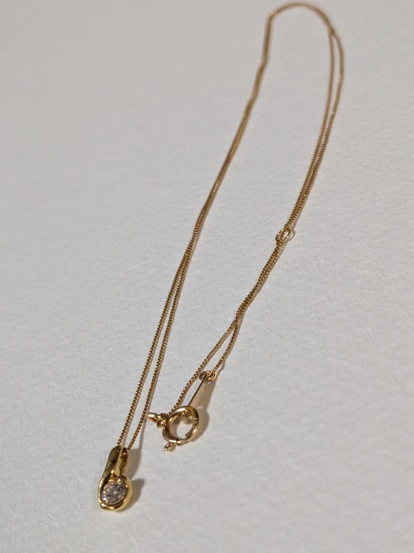 k18ネックレス　ダイヤモンド 0.1カラット 美品