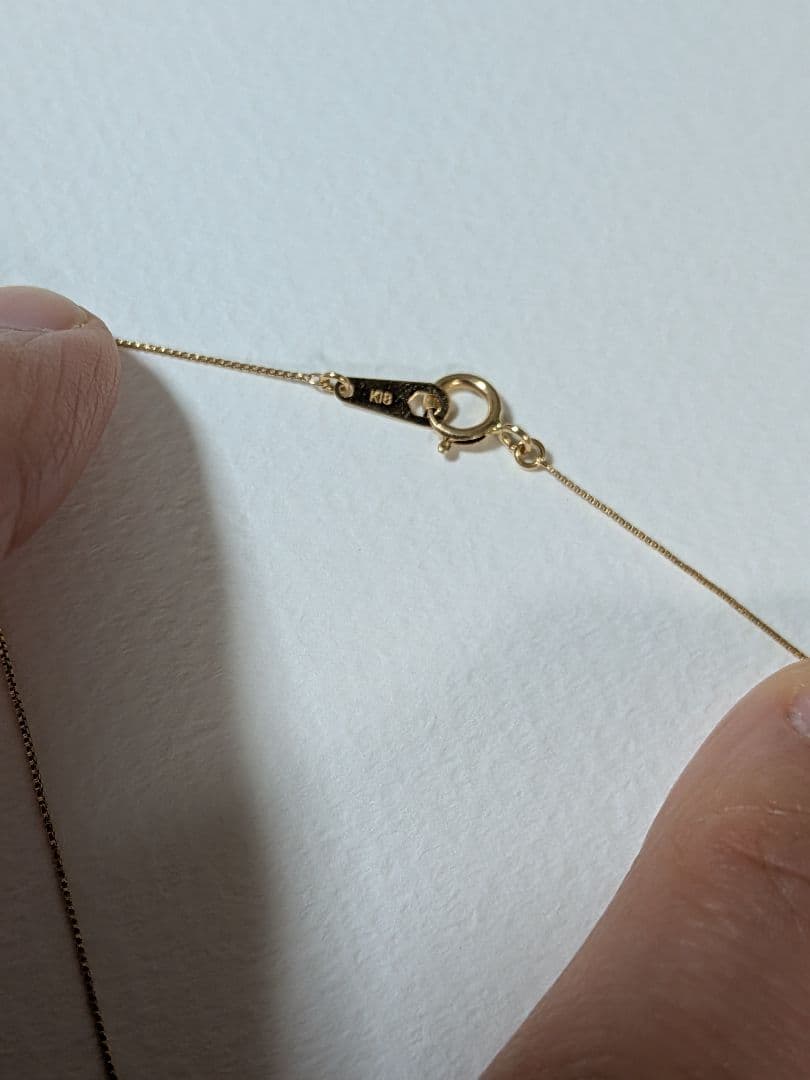 k18ネックレス　ダイヤモンド 0.1カラット 美品