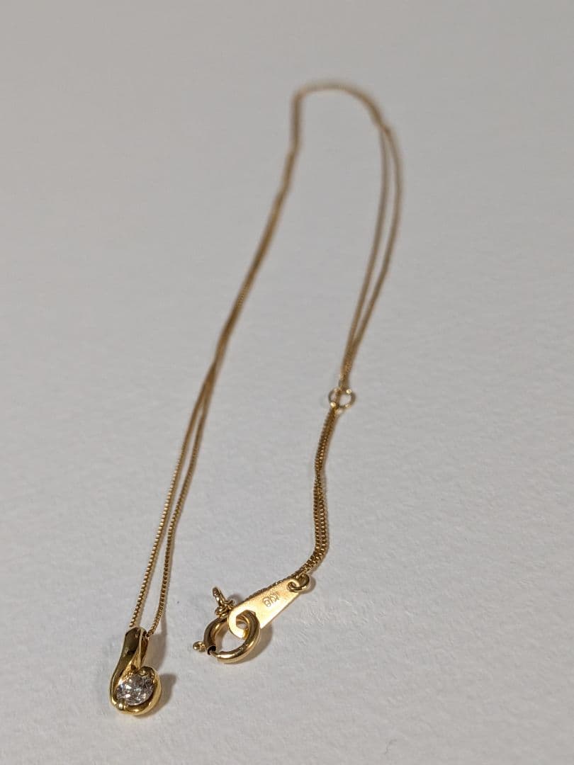 k18ネックレス　ダイヤモンド 0.1カラット 美品