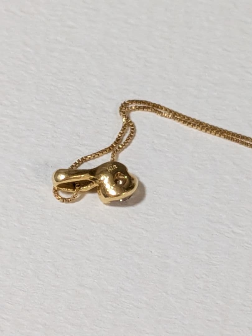 k18ネックレス　ダイヤモンド 0.1カラット 美品